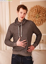 Cute twink Danny Blakins stroking his beautiful cock. by BF Collection