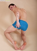 Cute tattooed boy Robin Hunter busts his nut. by BF Collection