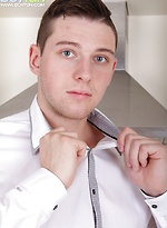 Gorgeous Aron Ros masturbating on the kitchen counter. by BF Collection