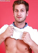 Super fit Bryan Gray busts a nut onto his stomach. by BF Collection