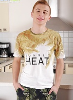 Sweet red hair twink boy Ariel Black masturbating his nice uncut cock by BF Collection