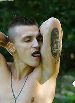 Dom Ully strips and masturbates out in the backyard. by BF Collection With Dom Ully