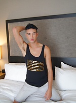 Gorgeous twink Jake Diamante busts a nut onto his abs. by BF Collection With Jake Diamante