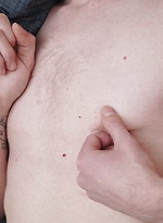Sexy boy Julian Caro strokes his cock while fingering his ass. by BF Collection