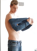 Gorgeous blonde stud Damion Diesel strokes his cock. by BF Collection