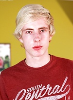 Blond twink Ricky Goro jerking off his gorgeous dick. by BF Collection