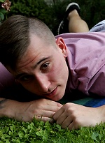 Joshua Czech lays a blanket down outside and busts a nut. by BF Collection