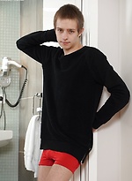 Ben Kingston busts a big nut in the bathroom. by BF Collection