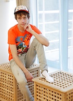 Cute teen Ben Kingston stroking his beautiful uncut dick. by BF Collection