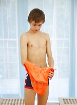Cute teen Ben Kingston stroking his beautiful uncut dick. by BF Collection