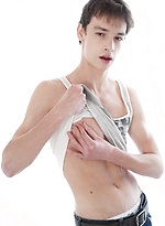 Skinny boy Alessandro Katz rubbing his tight asshole. by BF Collection