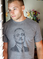 Buff Blonde Kyle Holmes Fucks The Couch in Cum Solo by Gayhoopla