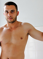 Aussie boy James Nowak is back soaping up his XL cock by Bentley Race