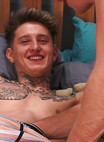 Straight Young Pup Lachlan Sucks and Fucked for the 1st Time & Gets Drenched in Cum! by English Lads