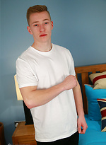 Young Straight Blond Hunk Tom is back to show of his Muscles & Ultra Big Uncut Cock! by English Lads
