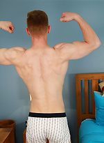 Young Straight Blond Hunk Tom is back to show of his Muscles & Ultra Big Uncut Cock! by English Lads