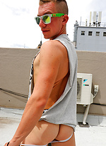 French Canadian William Moore joins us naked outside by Bentley Race