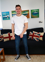 Young Barman & Athletic Young Pup Jack Shows us his Big Cock & Cums Loads! by English Lads