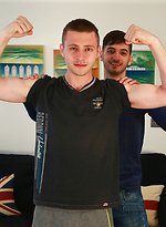 Straight Mates Luca and Bailey show off by English Lads