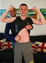 Straight Mates Luca and Bailey show off by English Lads