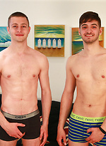 Straight Mates Luca and Bailey show off by English Lads