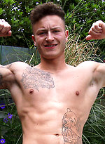 Straight Young Personal Trainer Shows his Muscled Body and Hard Uncut Cock! by English Lads