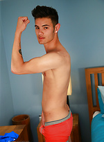 Young Straight Lean Swimmer shows his Fantastically Rock Solid Uncut Cock & Shoots Loads! by English Lads