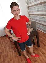 Joshua Czech strokes his nice cock while fingering his hairy asshole. by BF Collection