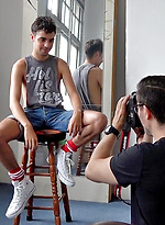 My new cute French mate Brock Matthews joins us naked by Bentley Race
