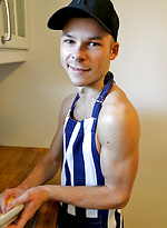 Soapy Boys - Our cheeky mate Kevin Babik is making a mess of the kitchen by Bentley Race