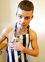 Soapy Boys - Our cheeky mate Kevin Babik is making a mess of the kitchen by Bentley Race