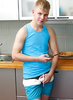 A dick pic from a friend has this teen boy wanking by Doggy Boys With Bert Meyer