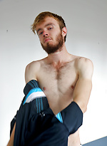 My straight scruffy mate Tom Jackson is giving a hot strip show by Bentley Race