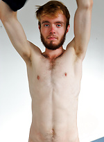 My straight scruffy mate Tom Jackson is giving a hot strip show by Bentley Race