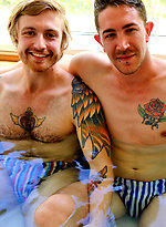 Aussies Luc and Damien meet for their first hook up by Bentley Race