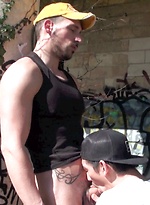 A shower of hot jock cum for the bottom dude by French Lads