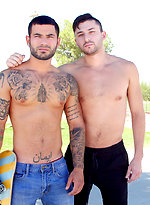 Slutty twink goes to park to pick up on muscle skater dude. by Man Royale With Vadim Black