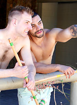 Beefy top settles the score with horny bottom over a hot and sweaty match of croquet. by Man Royale With Arad Winwin