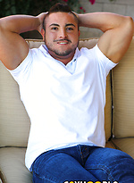 Thick Muscle Jock George Gomez Strokes His Cock by Gayhoopla With George Gomez