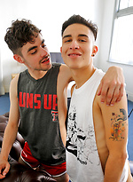 Horny boys Brock and Andy's first shoot together by Bentley Race