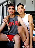 Horny boys Brock and Andy's first shoot together by Bentley Race