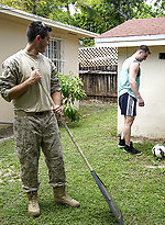 PLAYING CATCH - Michael Boston, Ryan Pitt by Brother Crush