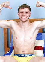 Young Straight Lean Pup Danny Davis' 1st Manhandling by English Lads