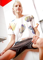 Twink anal play in the shower with Andreas by Doggy Boys