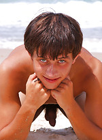 Adil - naked boy on a beach by Enigmatic Boys