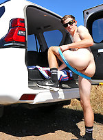 Brad Hunter naked by the train line by Bentley Race With Brad Hunter