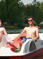 Alan Caine Bareback fucks UK twink Taylor Mason. by BF Collection