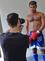 My hot mate Lucas Deen trying on sexy gear by Bentley Race With Lucas Deen