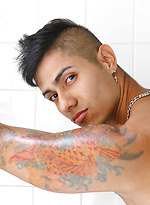 Soaping up with our sexy mate Gio Velasco by Bentley Race