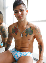 Soaping up with our sexy mate Gio Velasco by Bentley Race